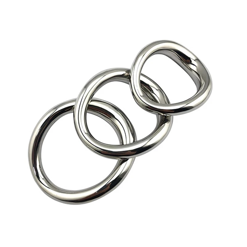 Stainless steel penis bondage lock cock Ring Heavy Duty male metal Ball Scrotum Stretcher Delay ejaculation BDSM Sex Toy men