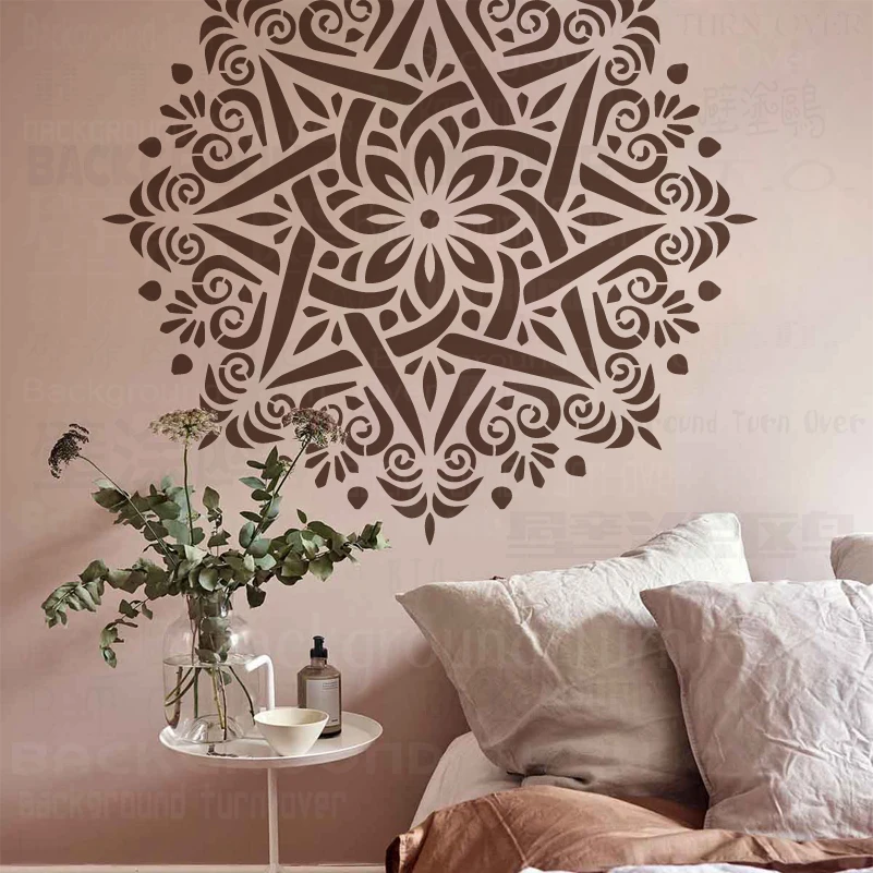 

80cm - 120cm Stencil Mandala Extra Large For Painting Big Walls Wall Decors Round Paint Floor Template Templates Patterns S167