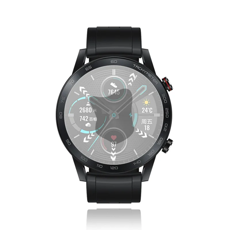 2 Buah 2.5D Jam Tangan Pelindung Layar Kaca Tempered untuk Huawei Honor Jam Tangan Ajaib 2 Jam 2 46Mm Film Pelindung