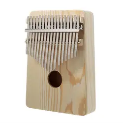 17 Key Kalimba Wood African Solid Mahogany Finger Thumb Piano Sanza For Beginners Musical Keyboard Entertainment Instruments