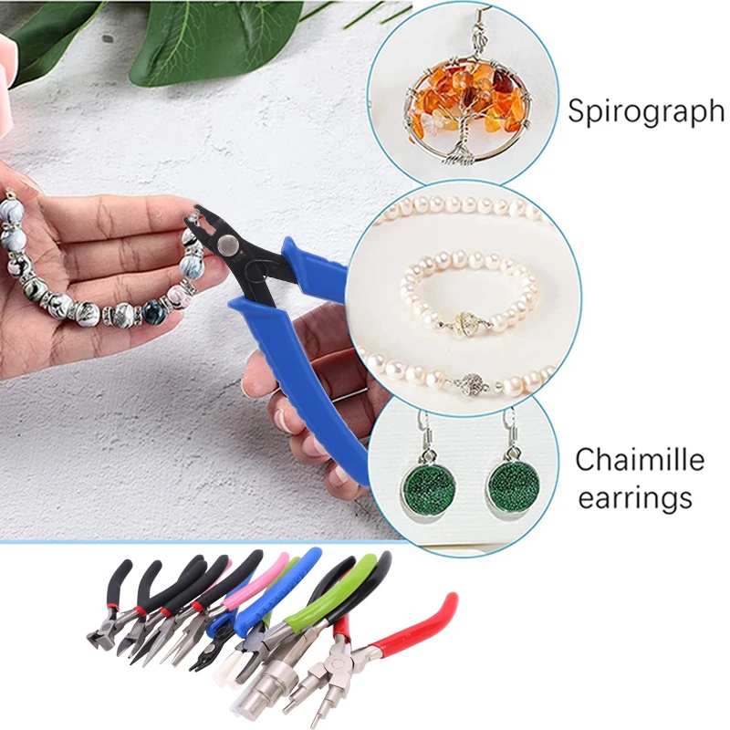 متعدد أنواع المجوهرات كماشة مجموعات DIY بها بنفسك أدوات يدوية معدات لصنع المجوهرات كماشة صغيرة محمولة مجوهرات أداة سلك أدوات لوبر