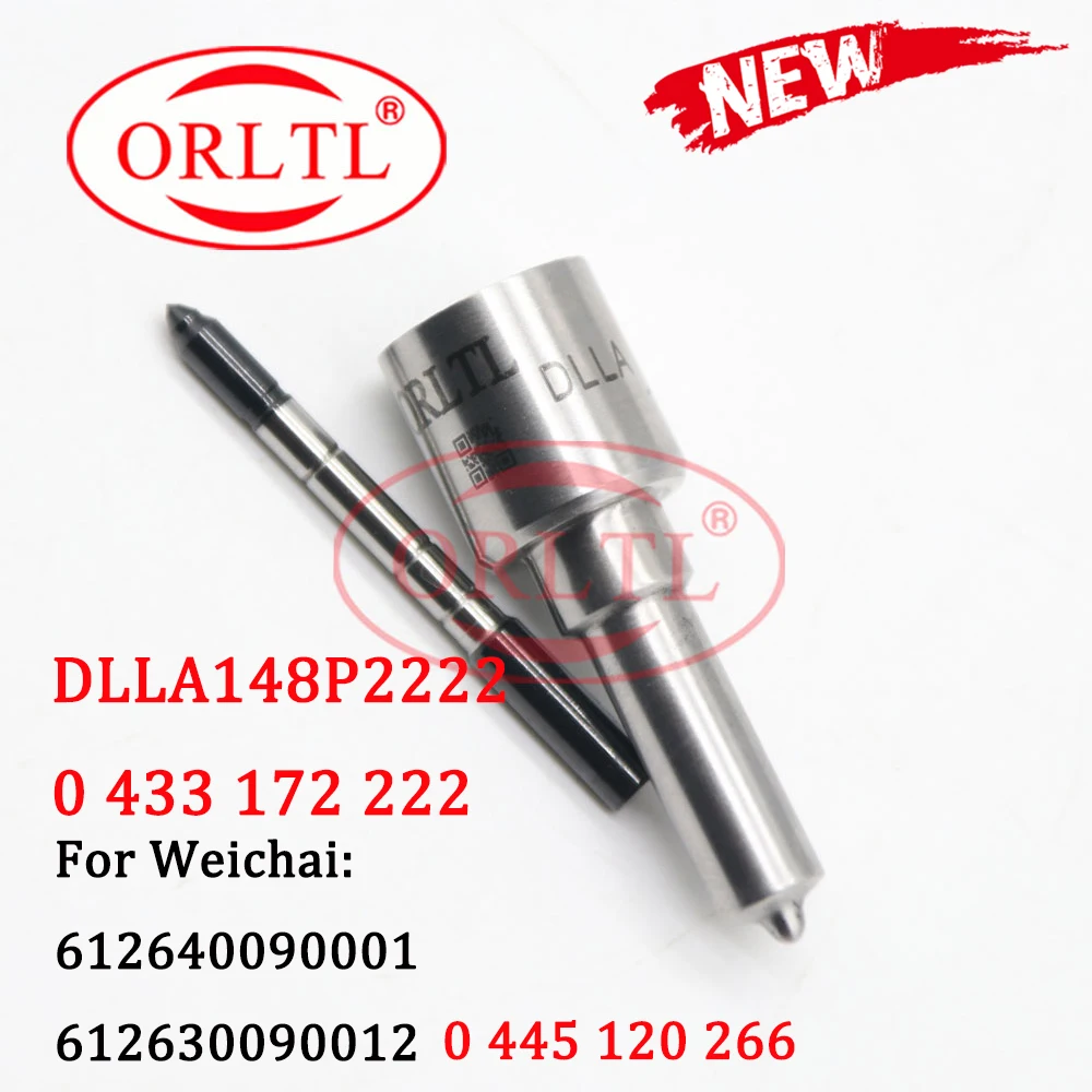 

ORLTL Nozzle DLLA148P2222 (0 433 172 222) Diesel injector Nozzle DLLA 148 P 2222 Fuel 0433172222 For WEICHAI 0445120266