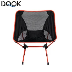 Detachable Portable Folding Moon Chair Outdoor Camping Chairs Beach Fishing Chair Ultralight Travel Hiking Picnic Seat Tools