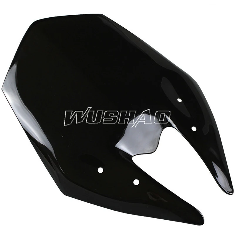Motorcycle Double Bubble Windshield WindScreen For 2013 - 2016 Kawasaki Z800 Z 800 2014 2015 13 14 15 16 Black  Iridium