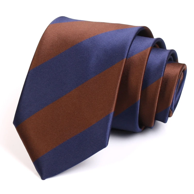 Men's Classic Blue / Dark Red Striped Neck Tie Fashion Formal Tie High Quality 7CM Ties For Men Business Suit Work Necktie