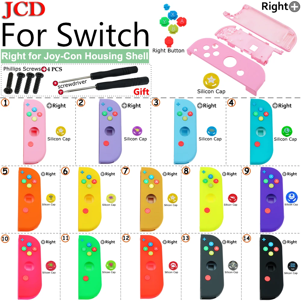 

JCD Right Housing Shell Case CoverFor Switch NS Controller for Joy-Con Protection Cases For Switch NS Right Button