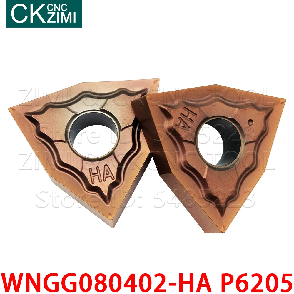 WNGG080402-HA P6205 WNGG 080402 HA أداة تحول خارجية بإدراج كربيد للصلب المقاوم للصدأ, أداة خراطة معدنية CNC