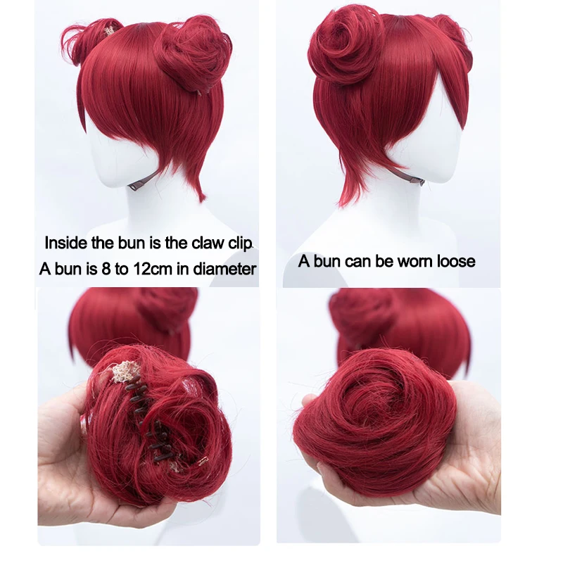 DIANQI 27 kolory krótkie kręcone chignon rozszerzenie syntetyczny cosplay messy chignon donut roller bun klamra na hairpiece dla kobiet