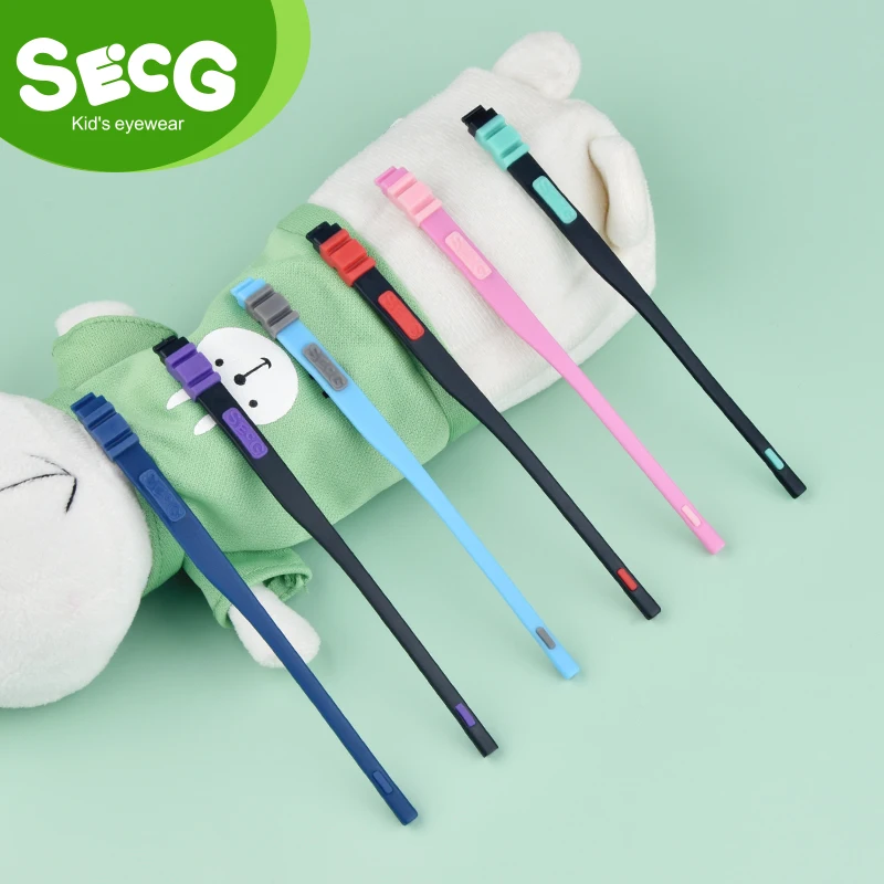 SECG Brand Glasses Legs Feet Detachable Replaceable Glasses Accessories Soft Flexible Colorful Style Customize for Frame