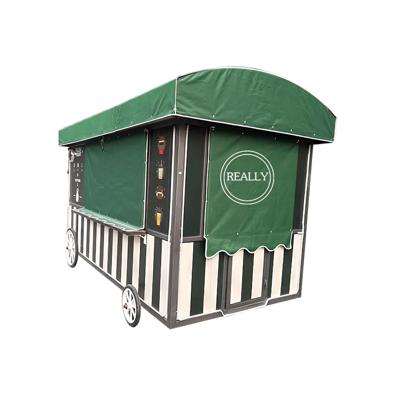 Kiosco móvil de comida rápida para restaurante, carrito de perros calientes, camiones eléctricos de Catering, remolque de jugo de quiosco de Café de China a la venta