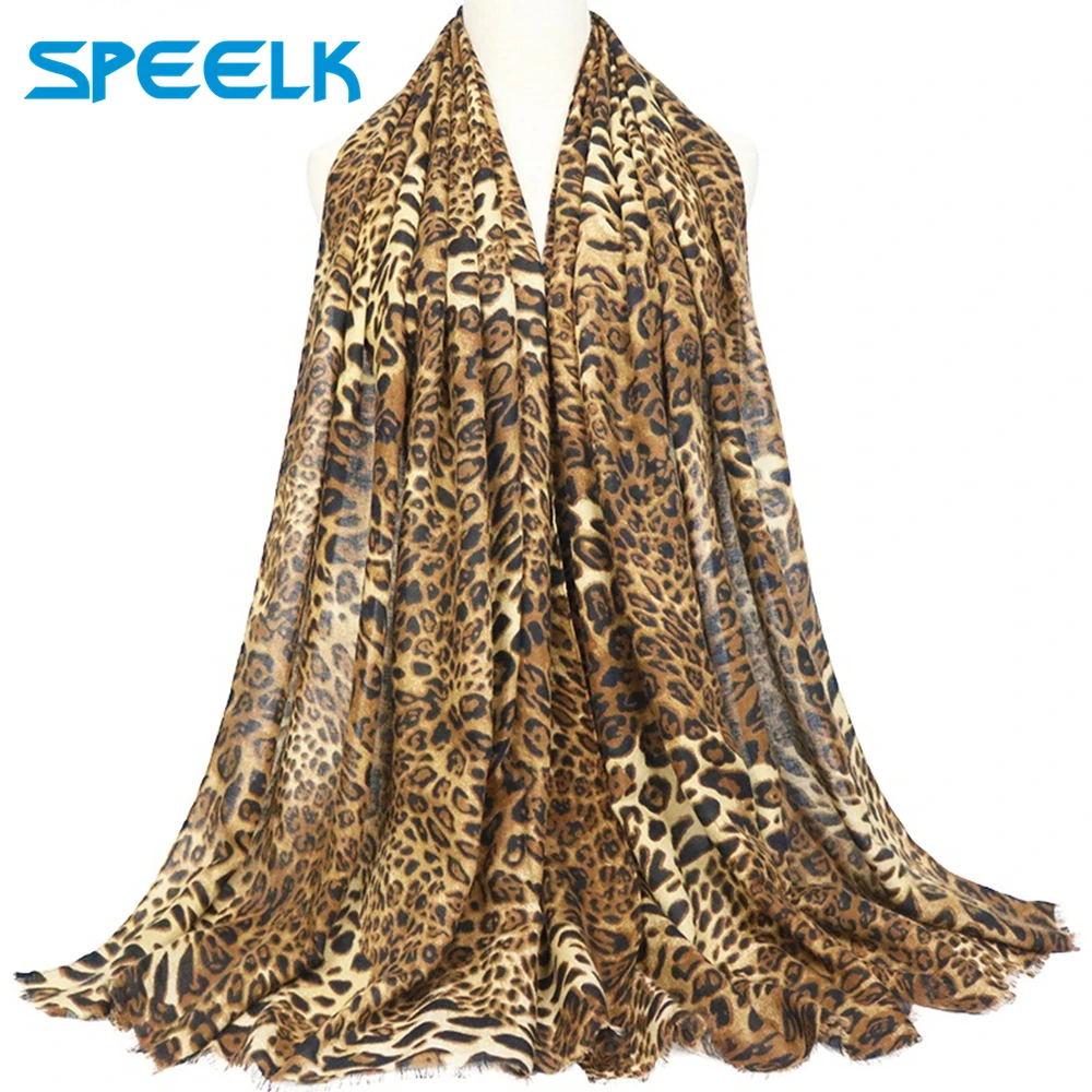 

New Winter Leopard Scarves Women Fashion Shawl and Wraps Female Satin Cotton Leopard Point Warm Scarf Hijab Stoles Wholesale