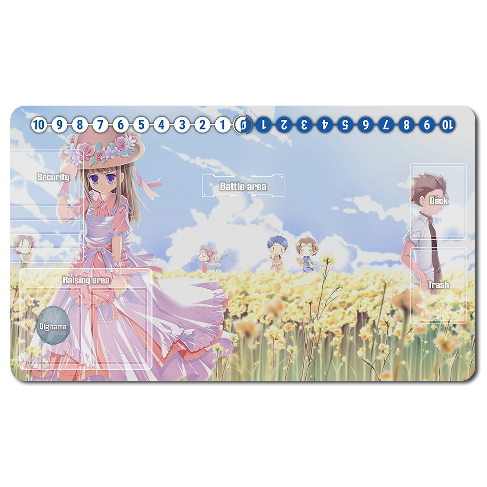 231469 - Board Game DTCG Playmat Table Mat Size 60X35 cm Mousepad Play Mats Compatible for Digimon TCG CCG RPG