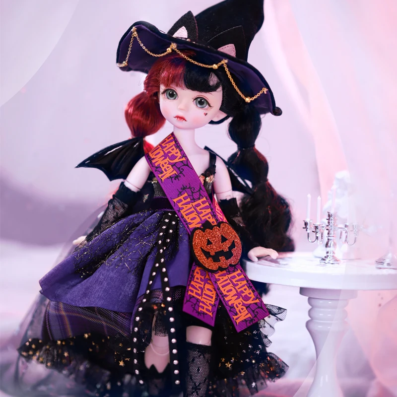 DBS Giấc Mơ Cổ Tích Búp Bê 1/6 BJD Halloween Combo Tên Quỷ Cơ Khớp Cơ Thể Với Lớp Trang Điểm Bé Gái SD