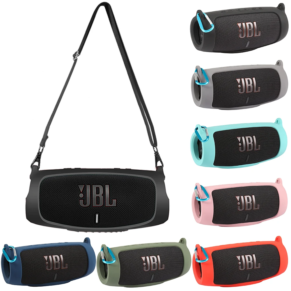 ZOPRORE Neue Bluetooth Lautsprecher Fall Weiche Silikon Abdeckung Haut Mit Strap Karabiner für JBL Ladung 5 Wireless Bluetooth Lautsprecher Tasche