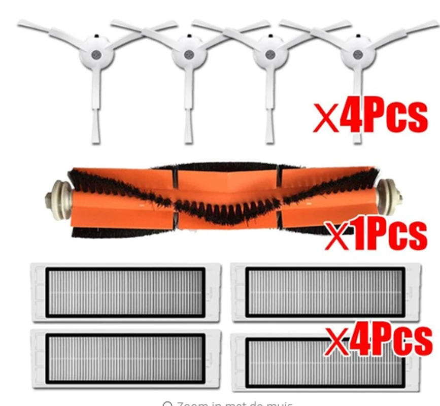 Pièces de rechange pour aspirateur robot xiaomi mijia mi roborock s50 s55 s6, accessoires de filtre HEPA, balayage domestique, brosse 1s