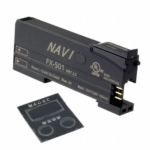 

Fiber Optic Sensor FX-501 Fiber amplifier, NPN, 1 digital output, double display, connector type