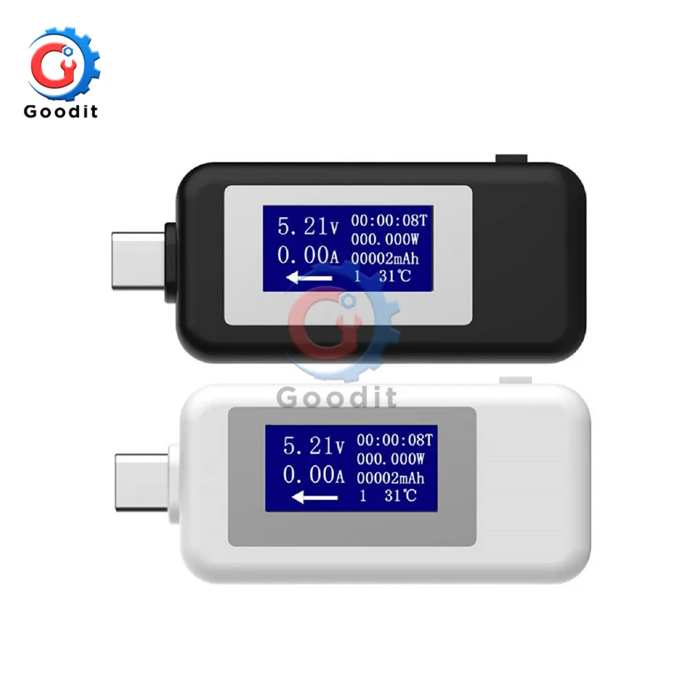 Testeur de tension de courant numérique LCD USB de type C, voltmètre de compteur de puissance, chargeur de capacité, 5V, 9V, 12V, 24V, 30V