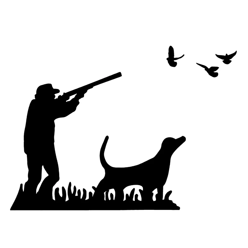 

S50775# Black Transparent Car Stickers Vinyl Decal Wild Duck Hunting Hunters V2 Decorative Accessories Laptop Helmet