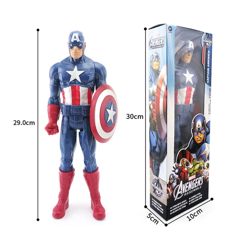 Marvel Super Heroes Avengers Thanos Black Panther Captain America Thor Iron Man antman Hulkbuster Hulk Action Figure Dolls 30cm