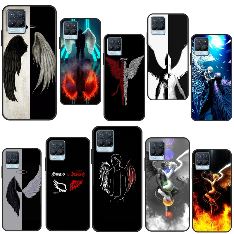 Devil Angel For Realme C55 C35 C33 C31 C30 C21Y GT Neo 5 10 11 Pro Plus OnePlus 11 10T Nord 2 2T чехол