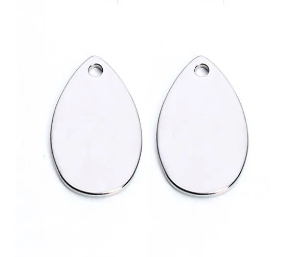 

10pcs/lot 10mm*18mm stainless steel Water droplets Connector Metal Alloy Pendant For DIY bracelet Jewelry Making dgv34