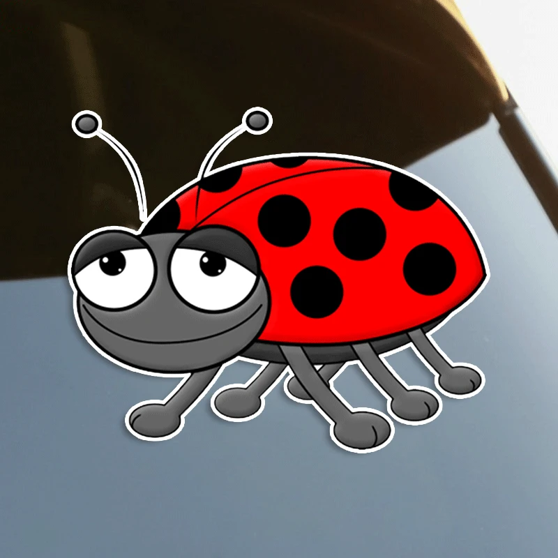 

S60001# Funny Cute Little Insect Self-adhesive Decal Car Sticker Waterproof Auto Decors on Bumper Rear Window Laptop Choose Size