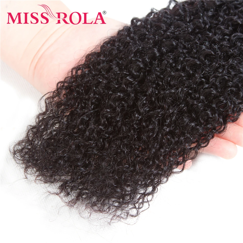 Miss Rola Braziliaanse Kinky Krullend Haar Weeft 8-26 Inch 100% Human Hair 3 Pcs Remy Hair Extensions Natuurlijke kleur Dubbele Inslag