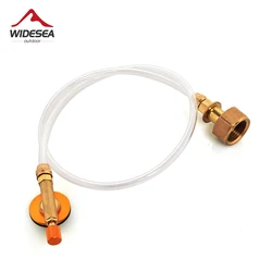 Wideea-estufa de Gas para exteriores, adaptador de repuesto de propano, tanque de cilindro plano, acoplador, adaptador de botella, ahorro