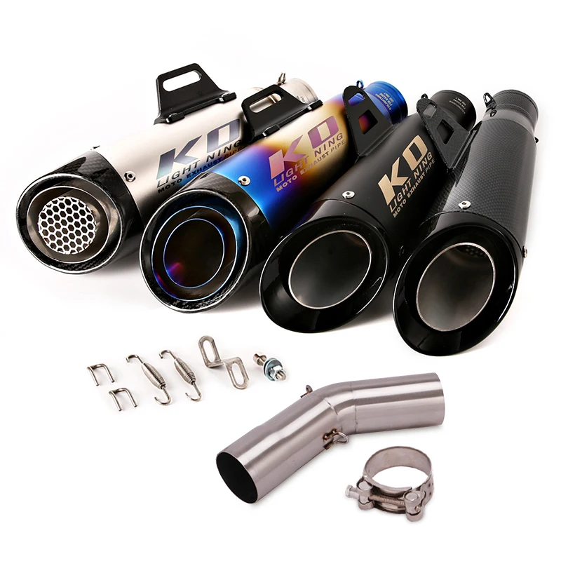 

Slip On Motorcycle Exhaust Middle Link Pipe And 51mm Vent Tube Stainless Steel Exhaust System For BMW C650GT 2016-2020