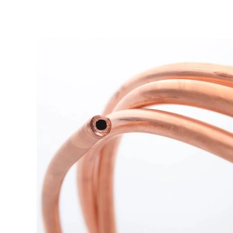 1M 99.9% copper coil soft copper tube copper coil OD 2~8mm ID 1~6mm long air conditioning pipe red copper air DIY handicrafts