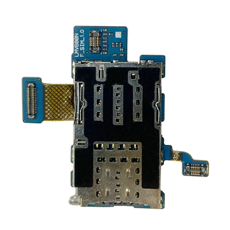 Sim Card Reader Holder Pins Tray Slot Part For LG V60 ThinQ 5G Memory SD Card Reader Flex Cable