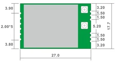 BL-M7612NU2 التلفزيون الذكية مخصصة 300 متر ثنائي النطاق + التيار المتناوب واي فاي وحدة ، مع 2 رؤساء IPEX