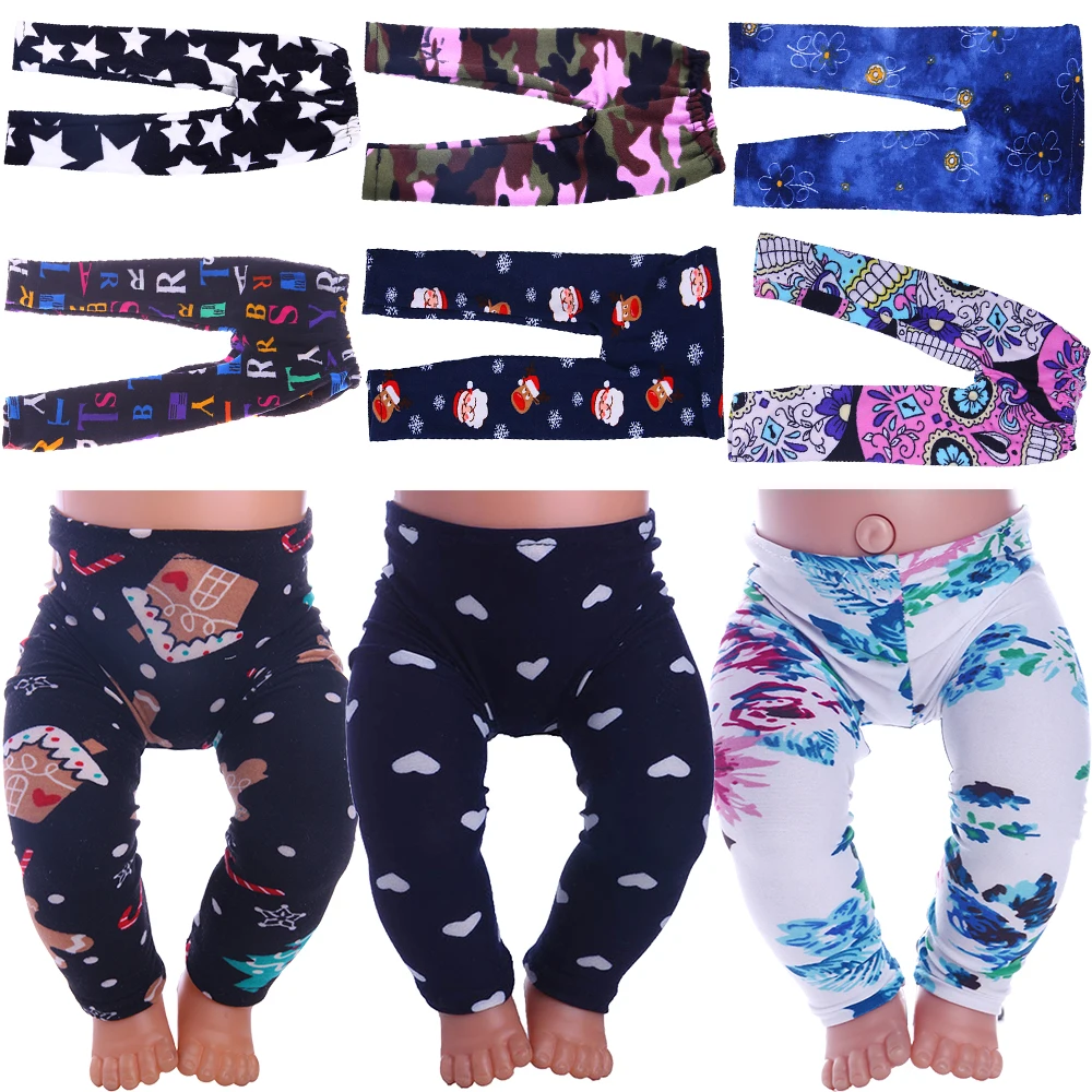 15 Styles Doll Leggings For American 18 Inch Girl 43cm Baby New Born Doll Clothes Accessories,Our Generation,Toys For Girl