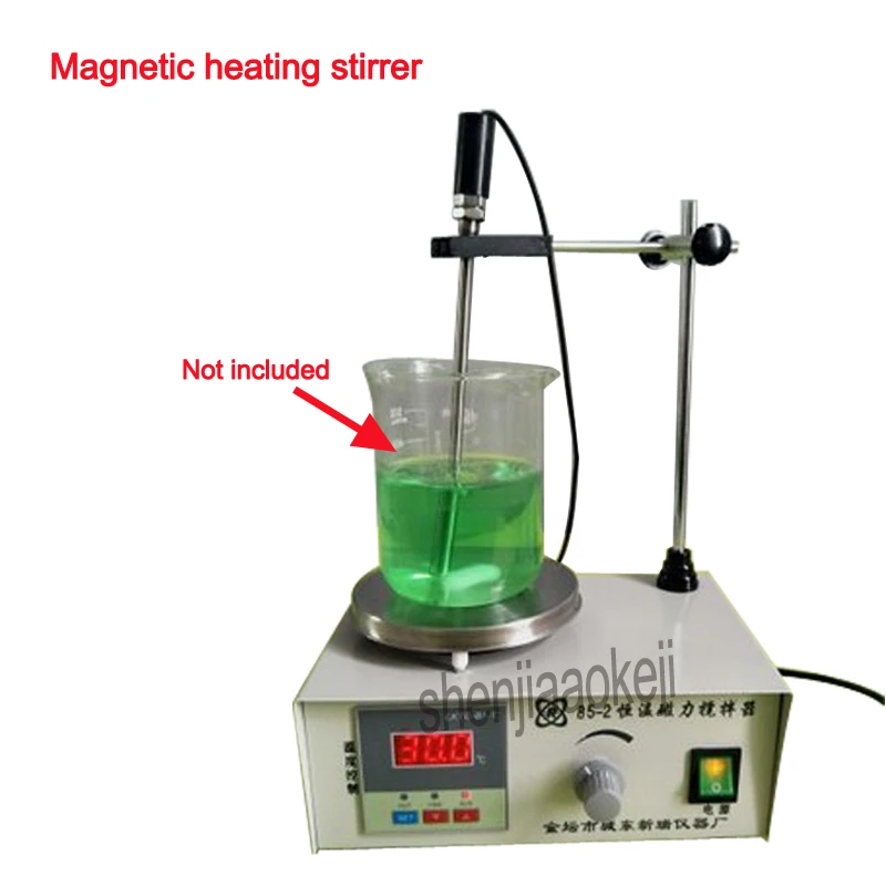 220V/110V Digital Thermostat Magnetic Heating Agitator Machine 85-2 Magnetic Heating Stirrer Mixing Heating Instrument 1PC