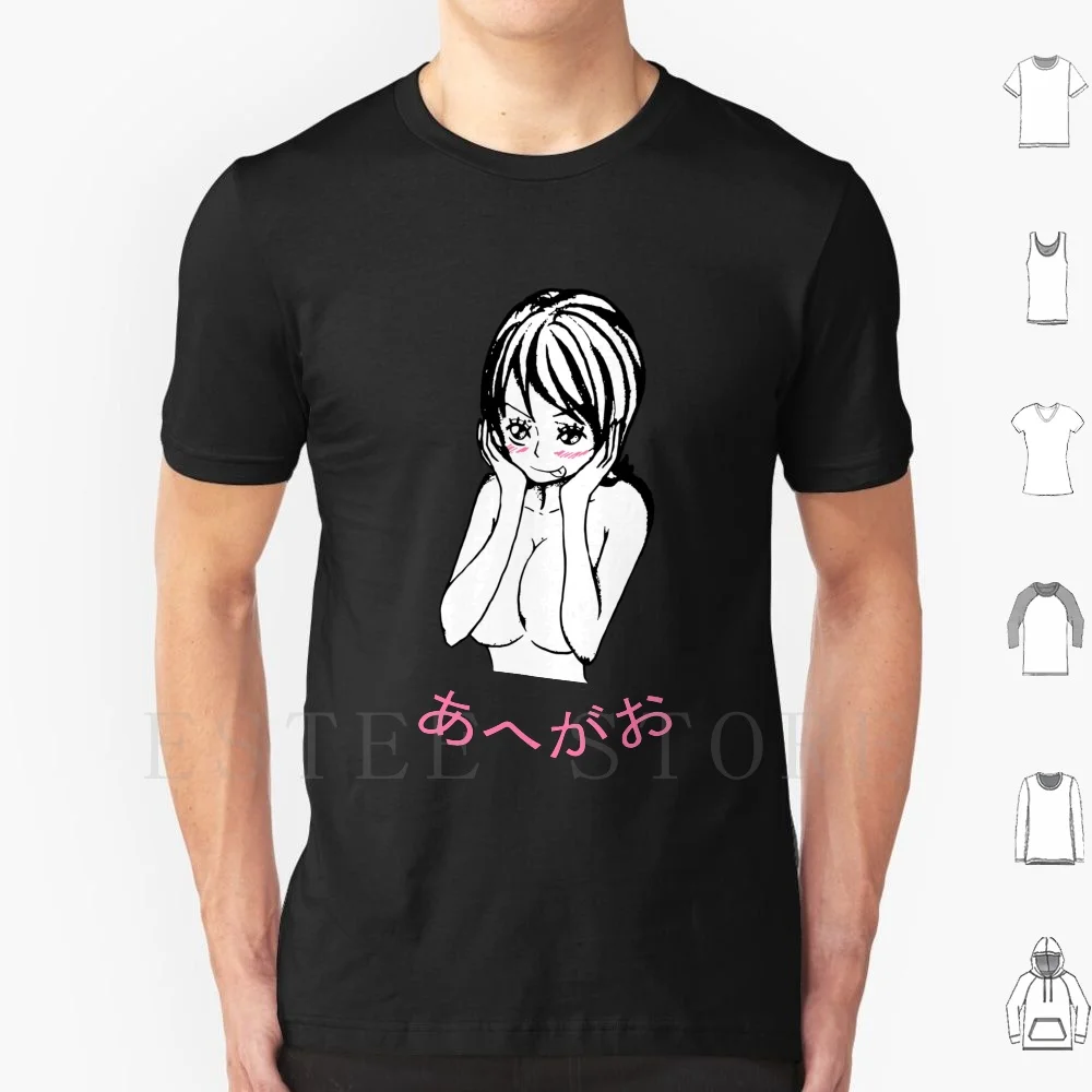 Nami Face Pink Anime T Shirt DIY Big Size 100% Cotton Anime Anime Face Anime Face Sticket Anime Sticket Anime Face Anime Nami