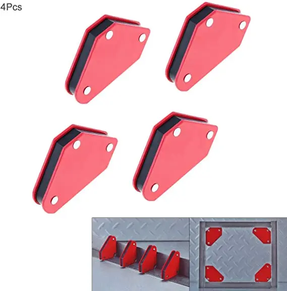 4pcs 45-135 Degrees Magnetic Welding Angle Holder Triangle Positioner Fixing Tool