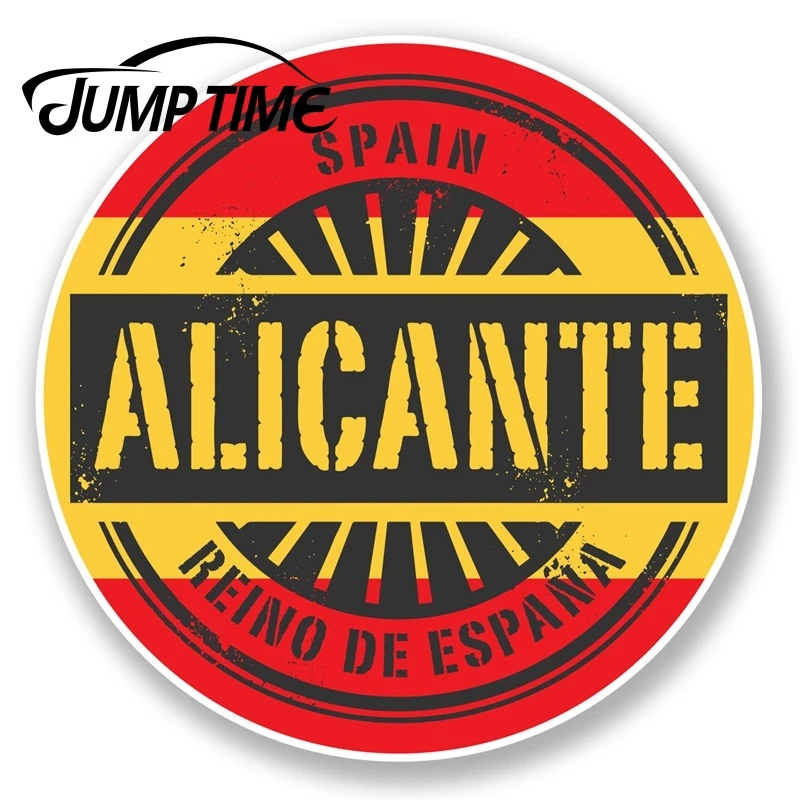 Jump Time for Alicante Spain Vinyl Sticker Travel Luggage Label Tag Spanish  Car Assessoires Decals Vinyl Car Wrap DIY