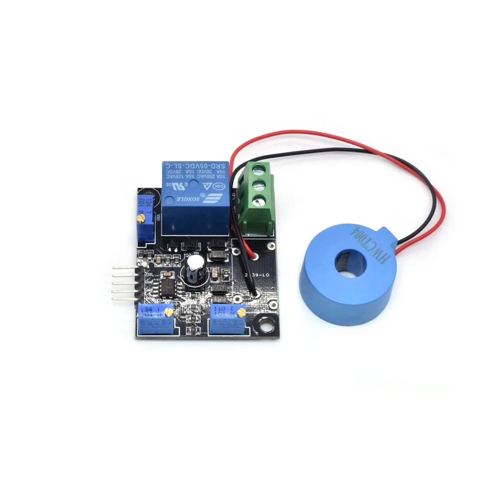 DC 5V Current Detector Sensor Module AC / Short Circuit Detection Max AC 50A Digital Output