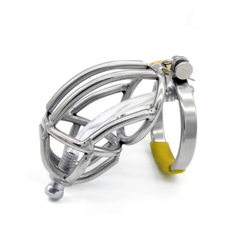 

Stainless Steel Male Chastity Device with Catheter,Cock Cage,Chastity Belt,Penis Ring,Virginity Lock,Adult Game,Cock Ring A143