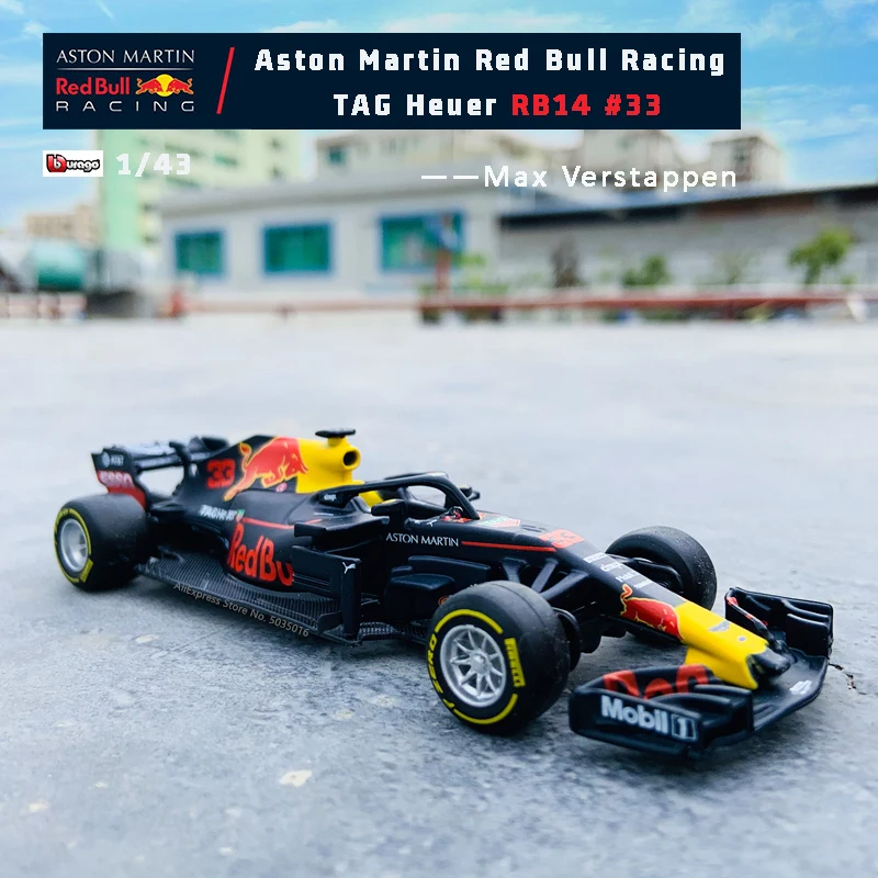 Bburago 1:43 Ferrari F1 Red Bull Benz Formula One RB16B No. 33 racing alloy die-cast toy car model SF90 W10 RB15 RB13 SF71  SF16