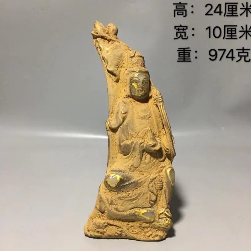 

Tibet Buddhism Colored Glaze a buddism godness guanyin bodhisattva sit statue decoration