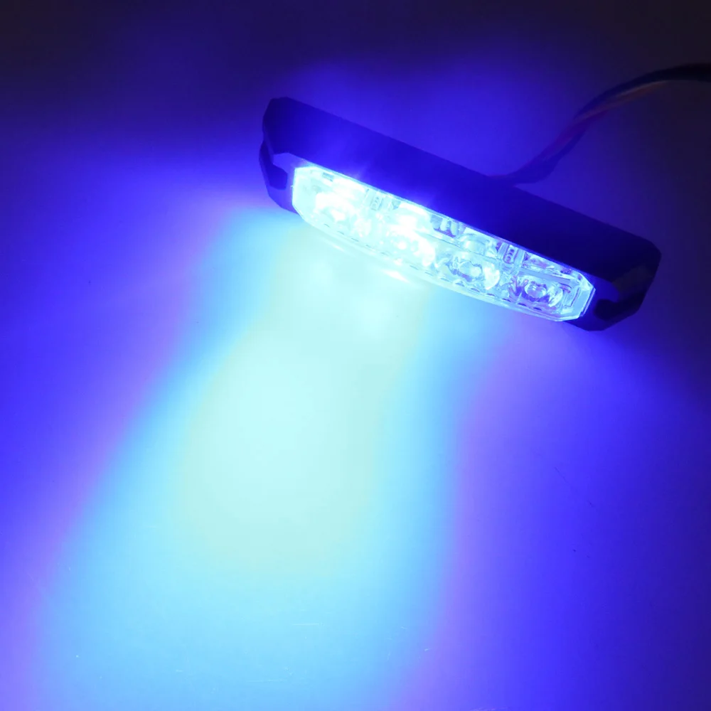 Lampe stroboscopique à 4LED 12-24V, 5 fils Syns.info, éclairage latéral de camion, lampe à iode stroboscopique haute puissance pour voiture, nouveau