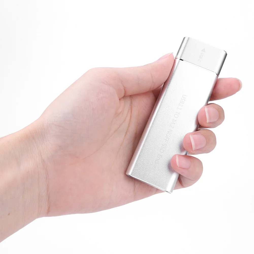 سبائك الألومنيوم الخارجية سد القرص الصلب الضميمة صندوق ، نوع C إلى M.2 نغف B مفتاح سد صندوق ، أوسب 3.1 الجنرال 1 ، 6Gbps