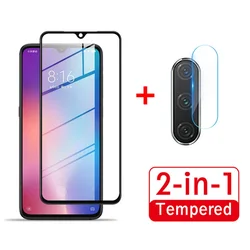 2 in 1 Full Cover Tempered Glass For Xiaomi Mi A3 Lite Camera Lens Screen Protector Glass For Xiaomi Mi A3 Camera Lens