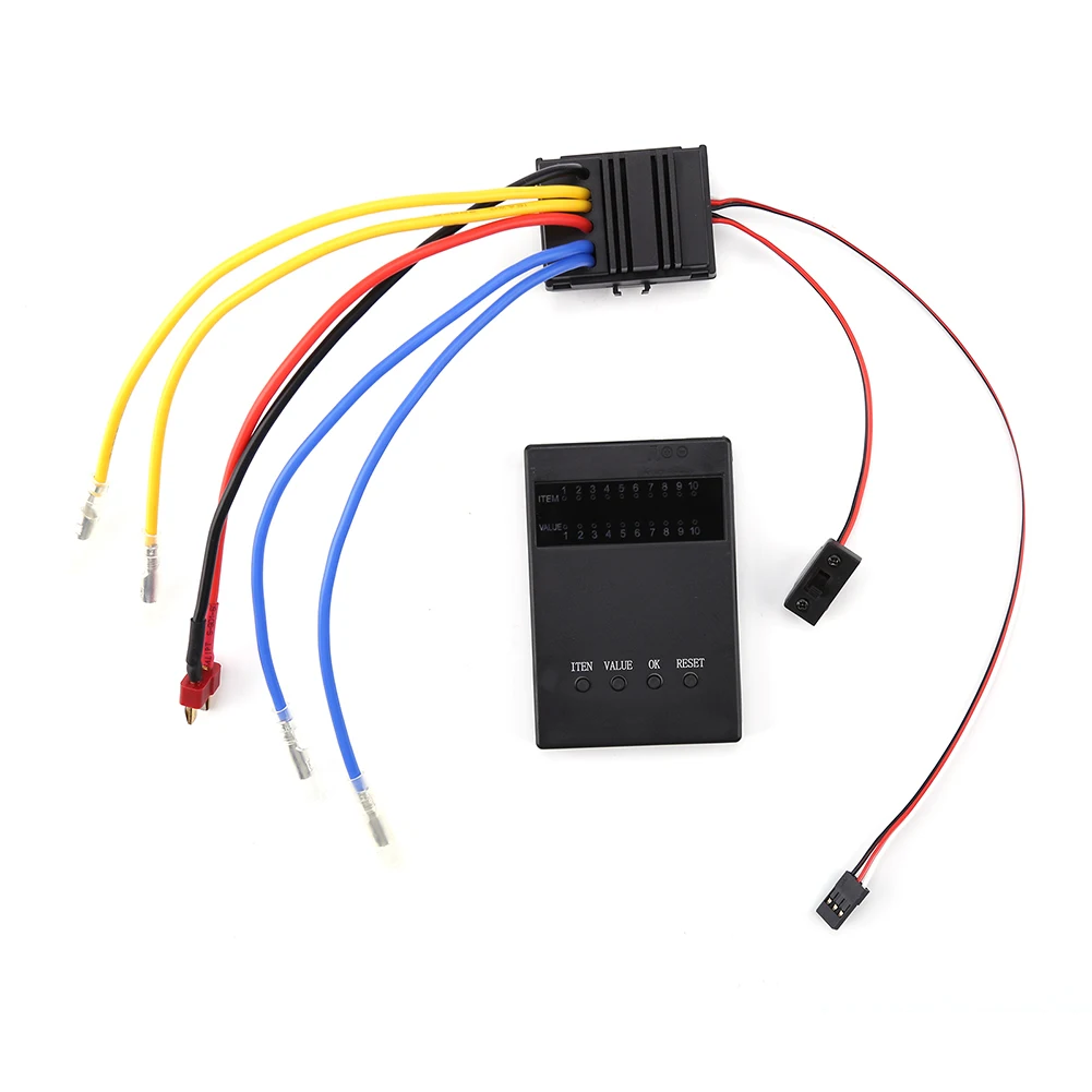 WP 880 80A Dual Brushed Waterproof ESC Speed Controller with Program Car For 1/8 RC Car