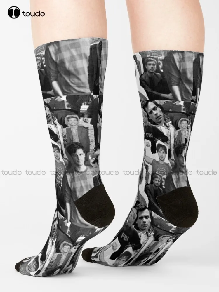 Matthew Gray Gubler Collage Socks Thin Socks Women Personalized Custom Unisex Adult Teen Youth Socks 360° Digital Print