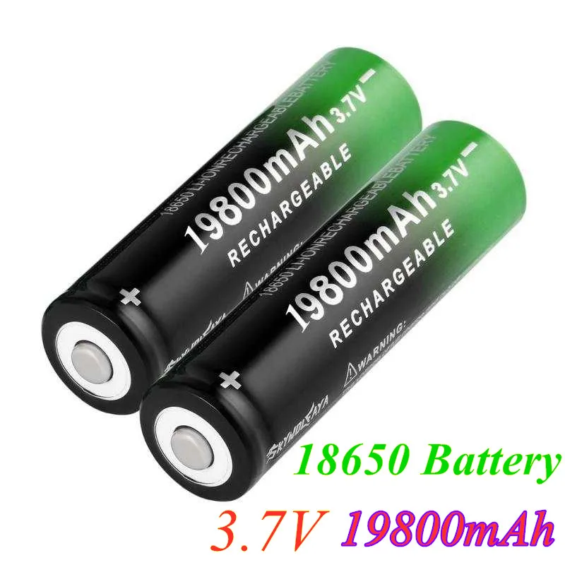 Nuova batteria 18650 3,7V 19800 mAh batera ricaricabile de li-ion para linterna LED Caliente Nueva de Alta Calidad
