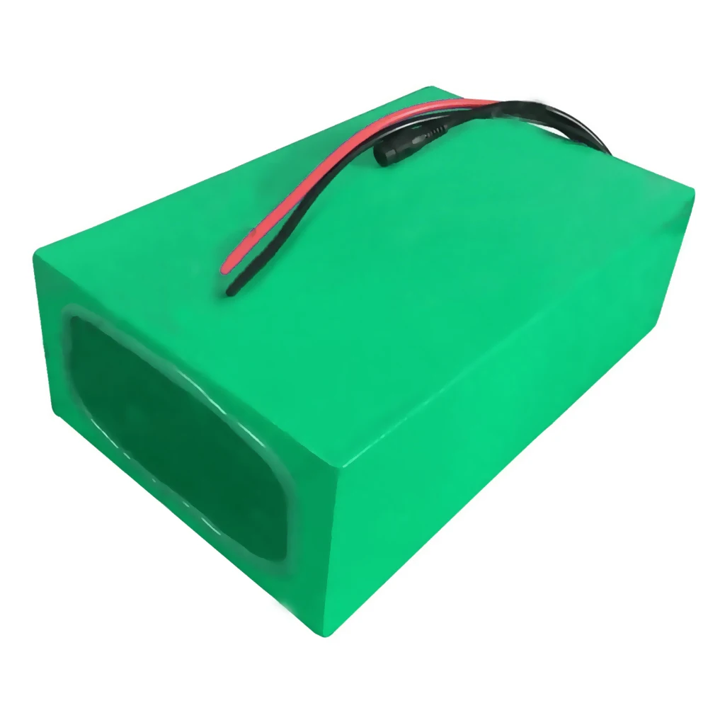 دراجة كهربائية مع شاحن ، بطارية ليثيوم أيون 18650 ، 48 فولت ، 27 أمبير ، 13S9P ، 255 × 175 × 70 مللي متر ، قبول التخصيص