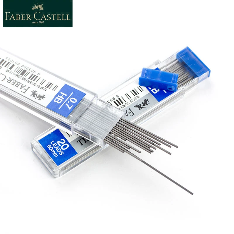 Faber Castell Graphite Lead Mechanical Pencil Refill Automatic Replace Pencil Lead Erasable 0.5/0.7mm HB/2B Promotion 1265 1267