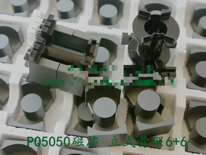 PQ5050 Ferrite Core Supporting Vertical Skeleton 6+6 Transformer Core Coil Inductance High Frequency Core